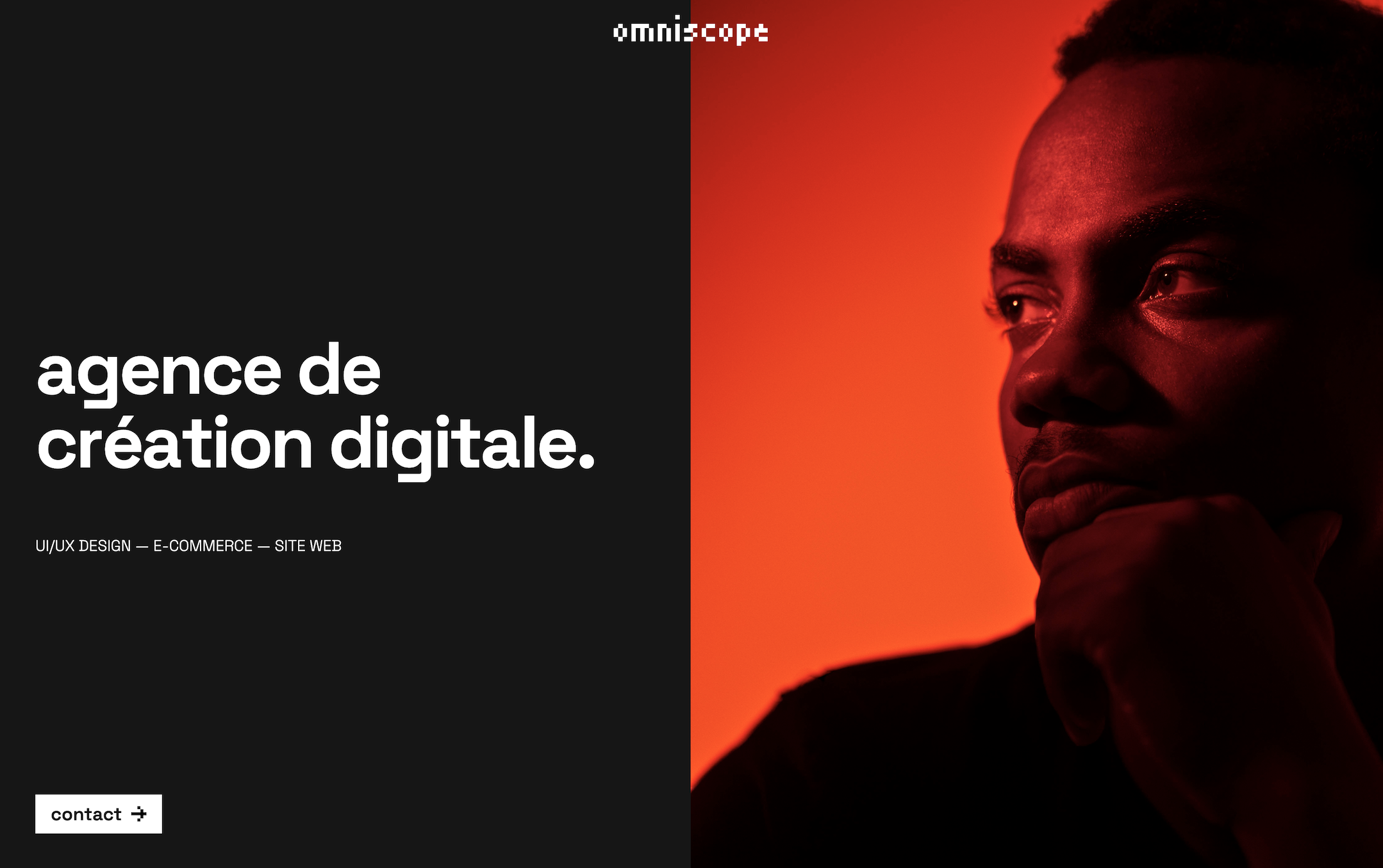 Capture d'écran du site d'Omniscope